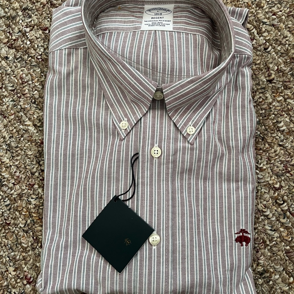 Brand new brooks brothers non-iron shirt L